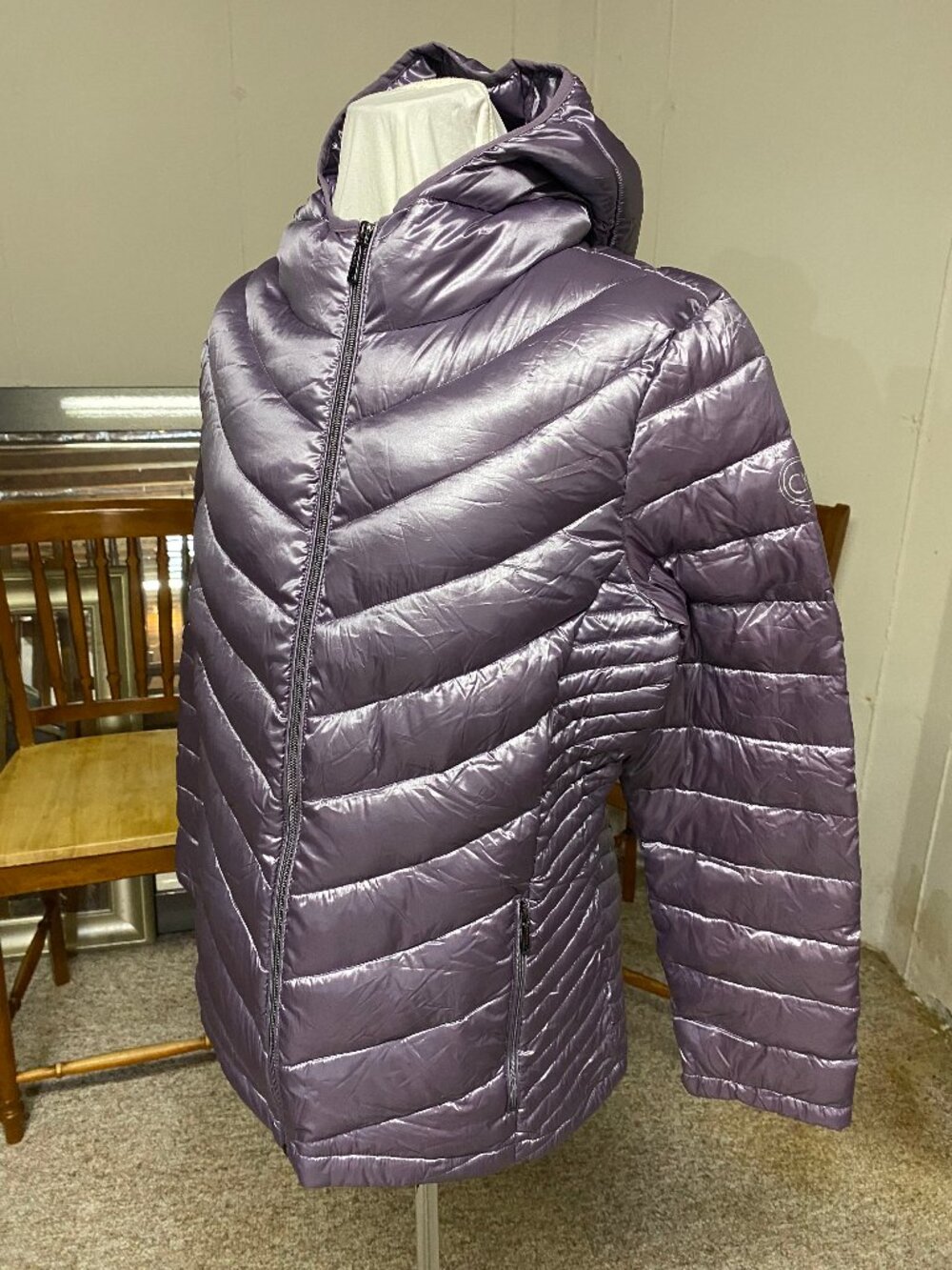 Calvin Klein down jacket, women's size XL, orchid